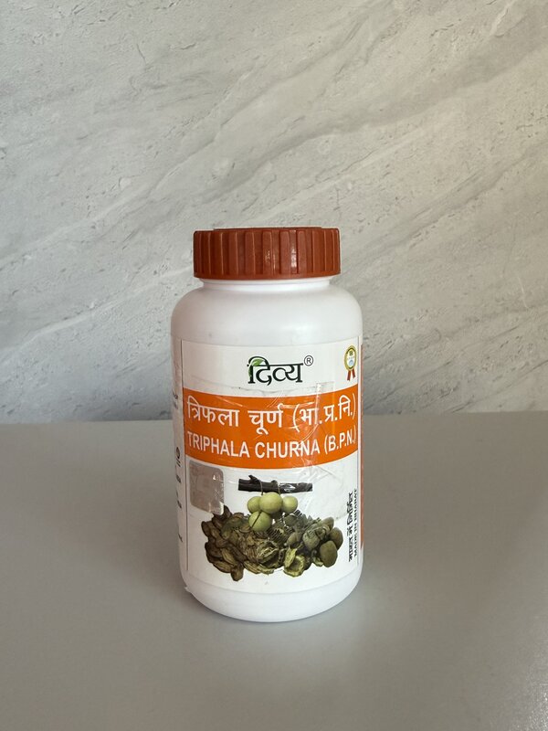 Triphala supplement for digestive health